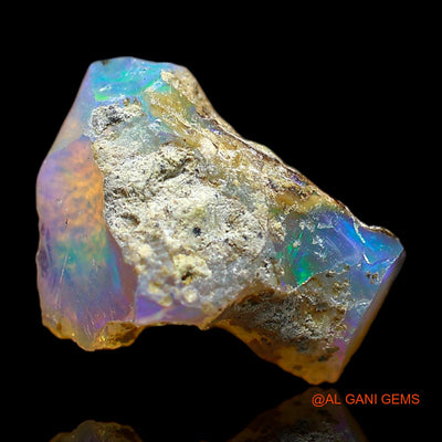 5.00 Cts Natural Ethiopian Fire Opal Loose Gemstone Fancy Rough 15x11x8 mm E-358