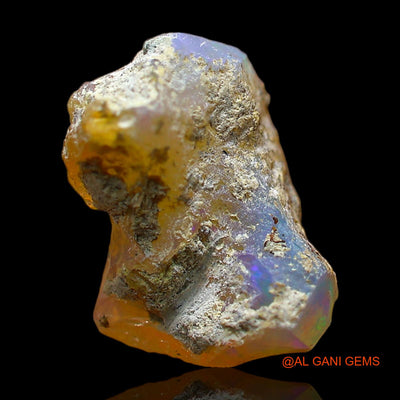 5.00 Cts Natural Ethiopian Fire Opal Loose Gemstone Fancy Rough 15x11x8 mm E-358