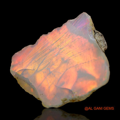 3.00 Cts Natural Ethiopian Fire Opal Loose Gemstone Fancy Rough 14x12x5 mm E-359