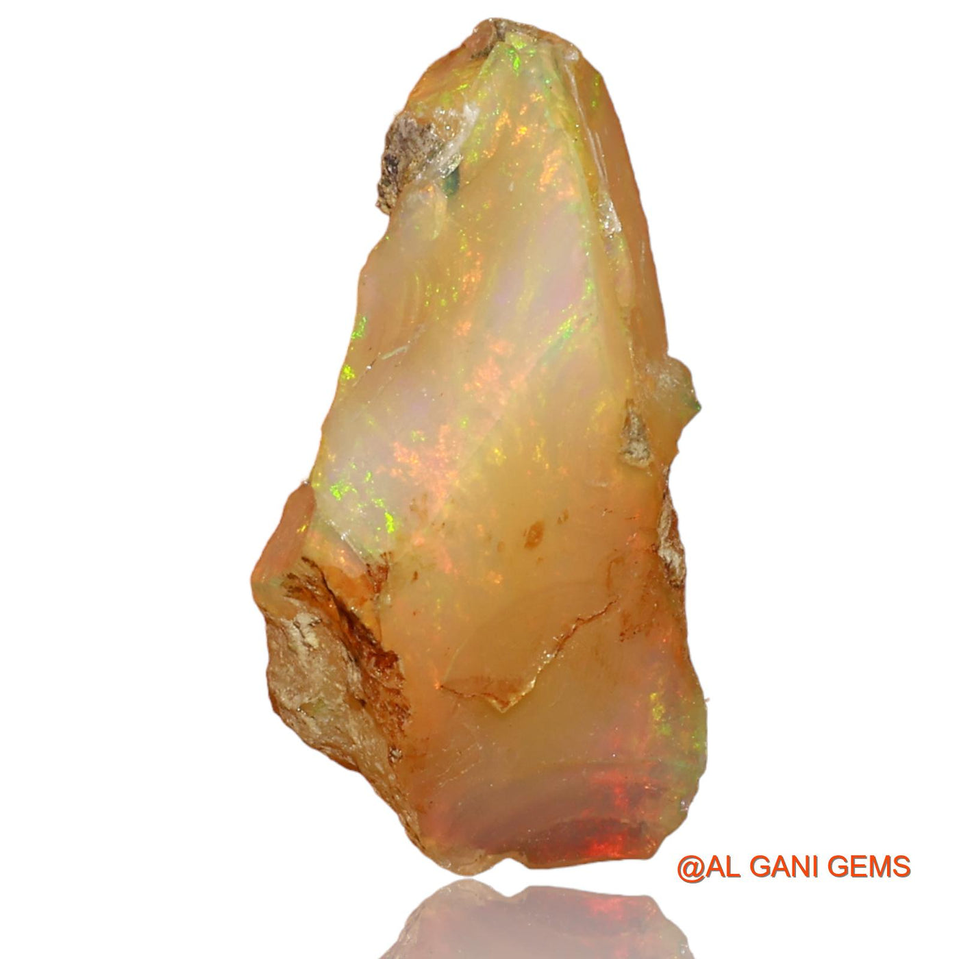 8.00 Cts Natural Ethiopian Fire Opal Loose Gemstone Fancy Rough 20x10x10 mm E-35