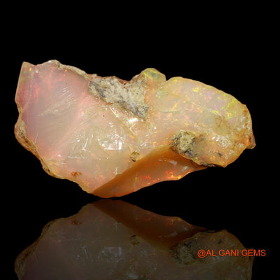 8.00 Cts Natural Ethiopian Fire Opal Loose Gemstone Fancy Rough 20x10x10 mm E-35