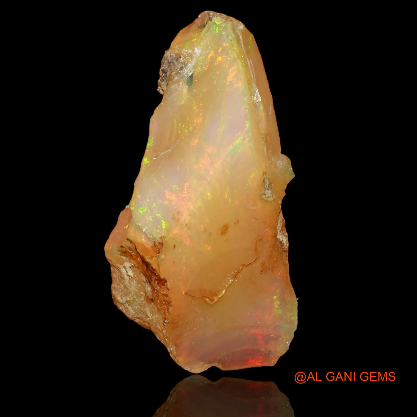 8.00 Cts Natural Ethiopian Fire Opal Loose Gemstone Fancy Rough 20x10x10 mm E-35