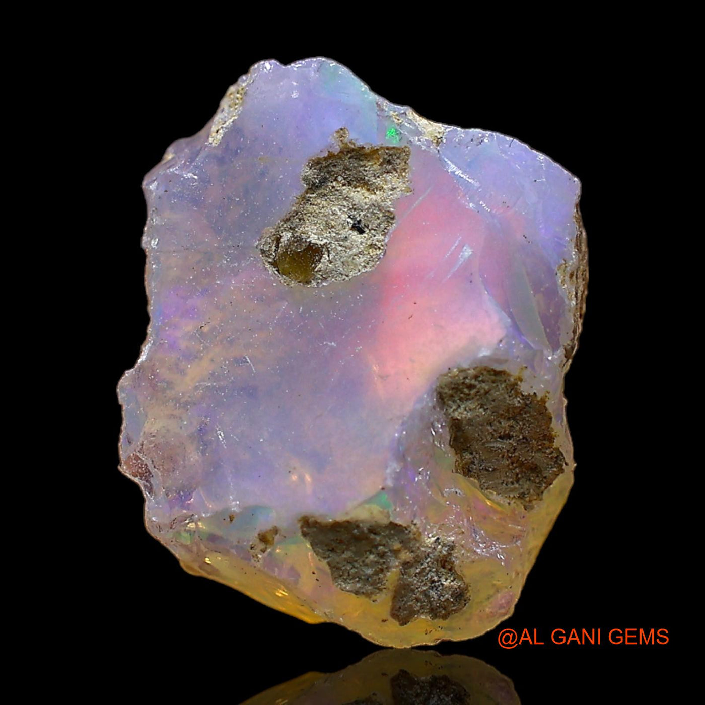 4.00 Cts Natural Ethiopian Fire Opal Fancy Rough Loose Gemstone For Jewelry 13x11x8 mm E-360