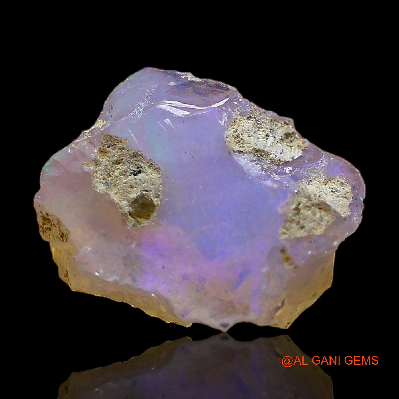 4.00 Cts Natural Ethiopian Fire Opal Fancy Rough Loose Gemstone For Jewelry 13x11x8 mm E-360