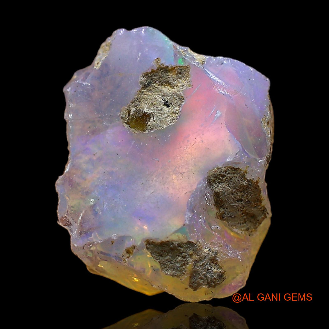 4.00 Cts Natural Ethiopian Fire Opal Fancy Rough Loose Gemstone For Jewelry 13x11x8 mm E-360
