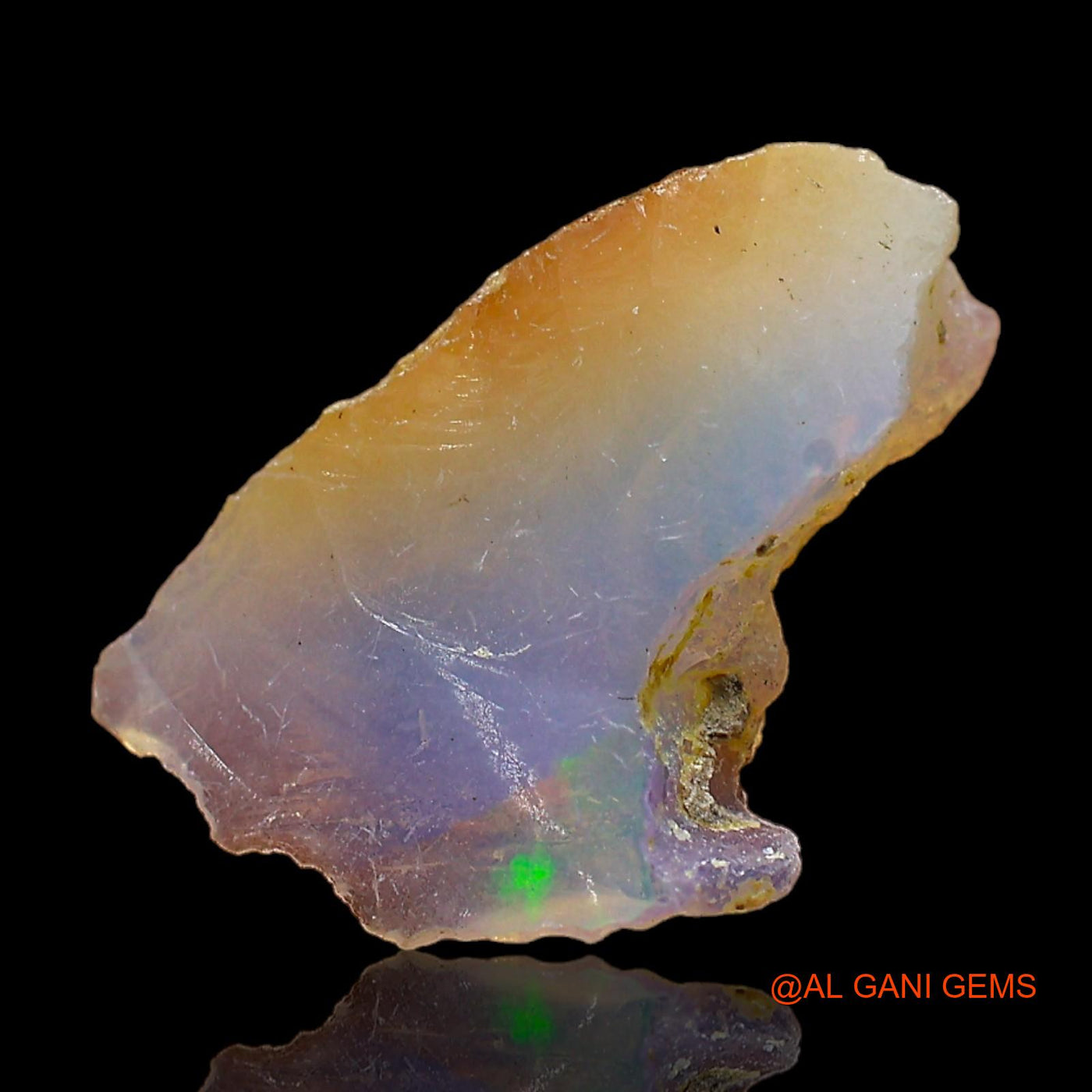 2.00 Cts Natural Ethiopian Fire Opal Fancy Rough Loose Gemstone For Jewelry 18x12x4 mm E-361