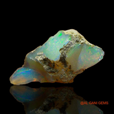 Natural Fire Opal Gemstone 3.00 Cts Loose Fancy Rough From Ethiopia 19x9x7 mm E-362