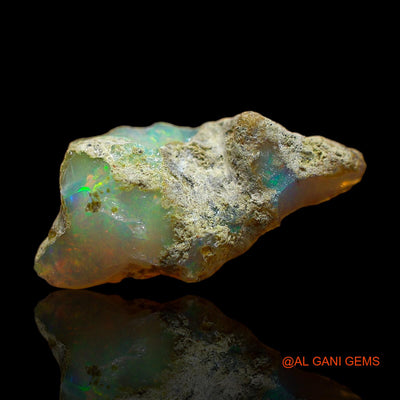 Natural Fire Opal Gemstone 3.00 Cts Loose Fancy Rough From Ethiopia 19x9x7 mm E-362