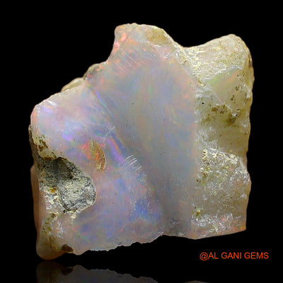 4.00 Cts Natural Ethiopian Fire Opal Loose Gemstone Fancy Rough 13x13x6 mm E-364