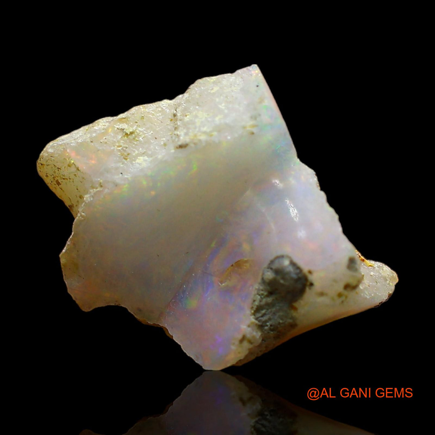 4.00 Cts Natural Ethiopian Fire Opal Loose Gemstone Fancy Rough 13x13x6 mm E-364