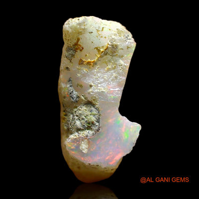 4.00 Cts Natural Ethiopian Fire Opal Loose Gemstone Fancy Rough 13x13x6 mm E-364