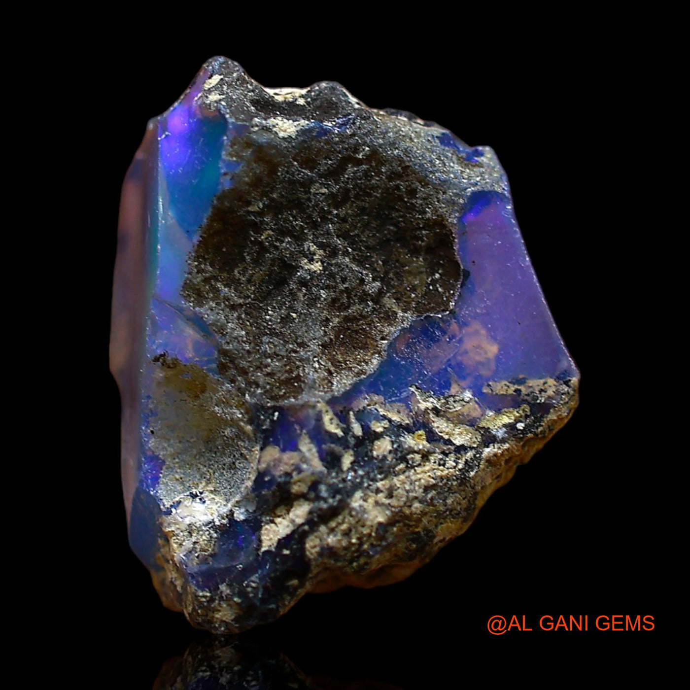 Natural Fire Opal Gemstone 5.00 Cts Loose Fancy Rough From Ethiopia 15x12x8 mm E-365