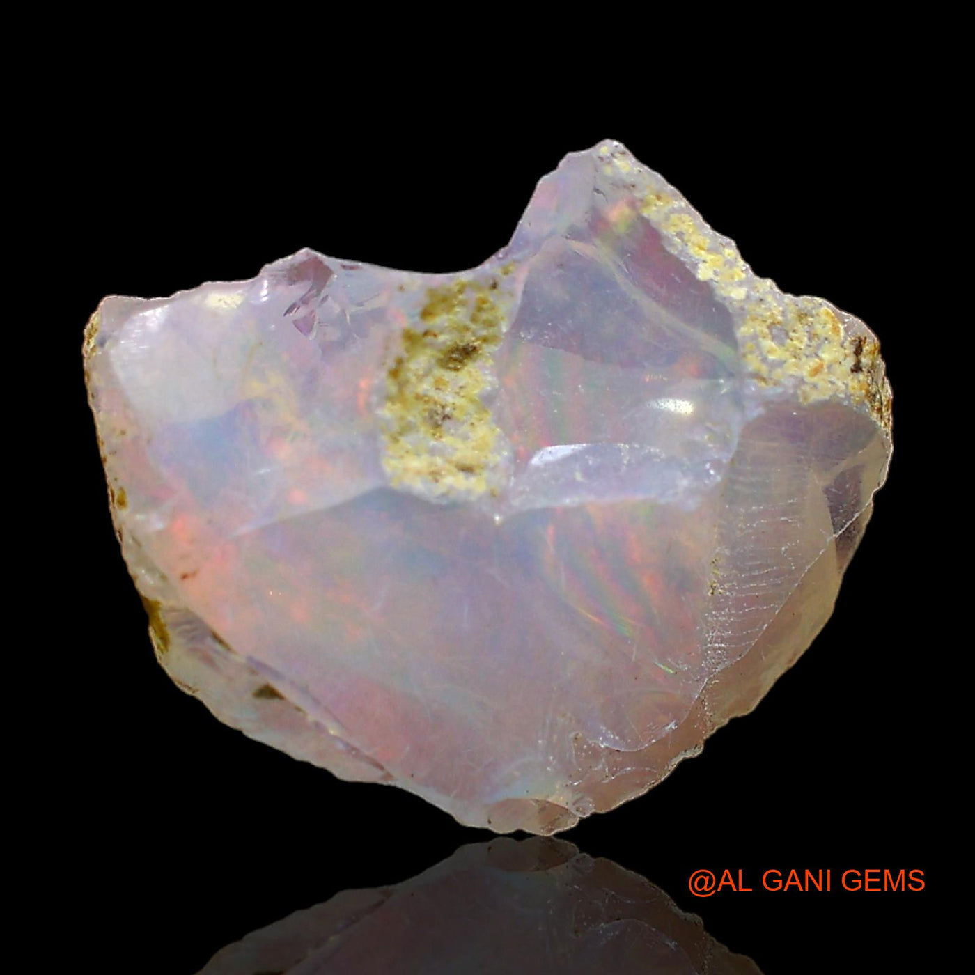 3.00 Cts Unheated Ethiopian Fire Opal Loose Gemstone Fancy Rough Natural 15x12x6 mm E-368
