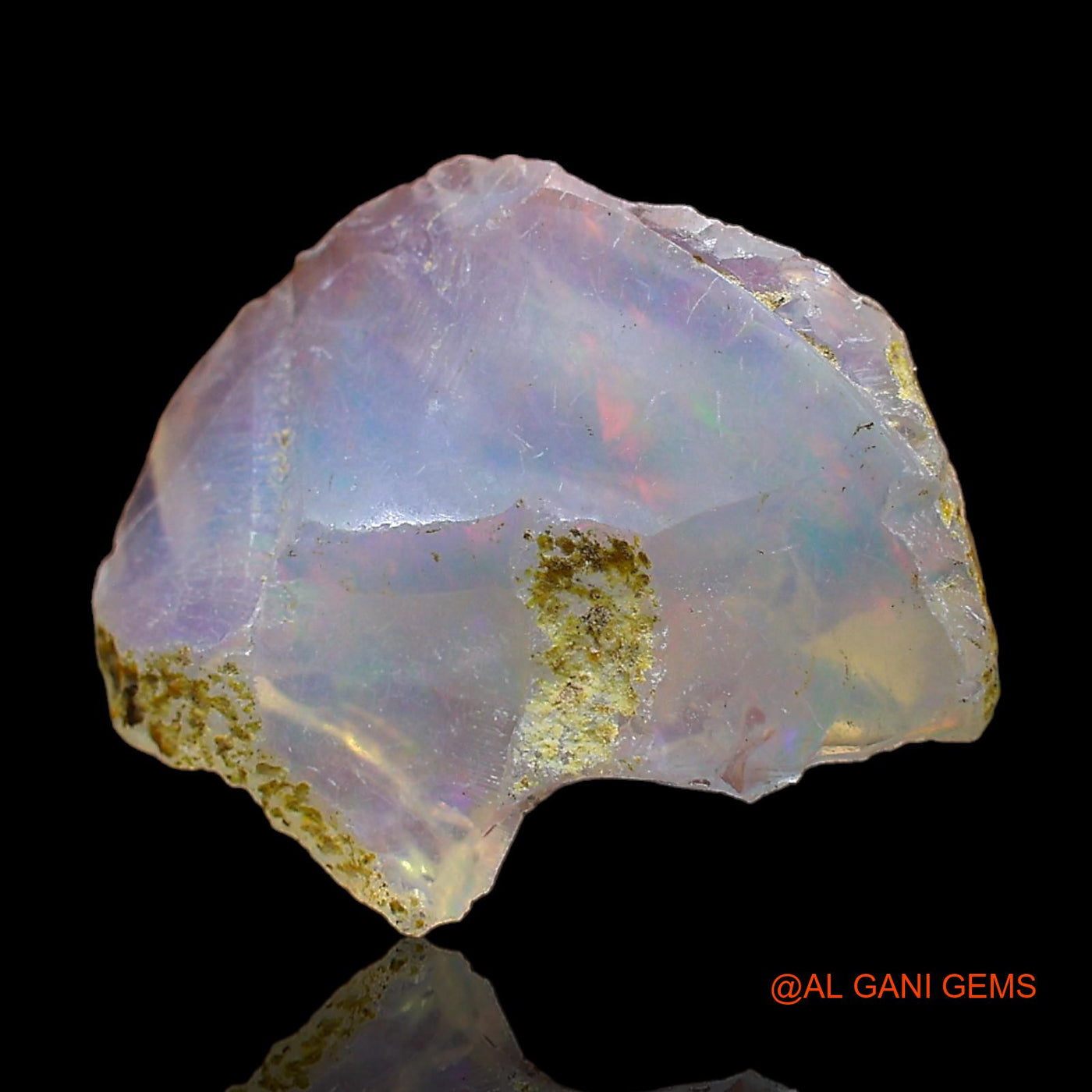 3.00 Cts Unheated Ethiopian Fire Opal Loose Gemstone Fancy Rough Natural 15x12x6 mm E-368