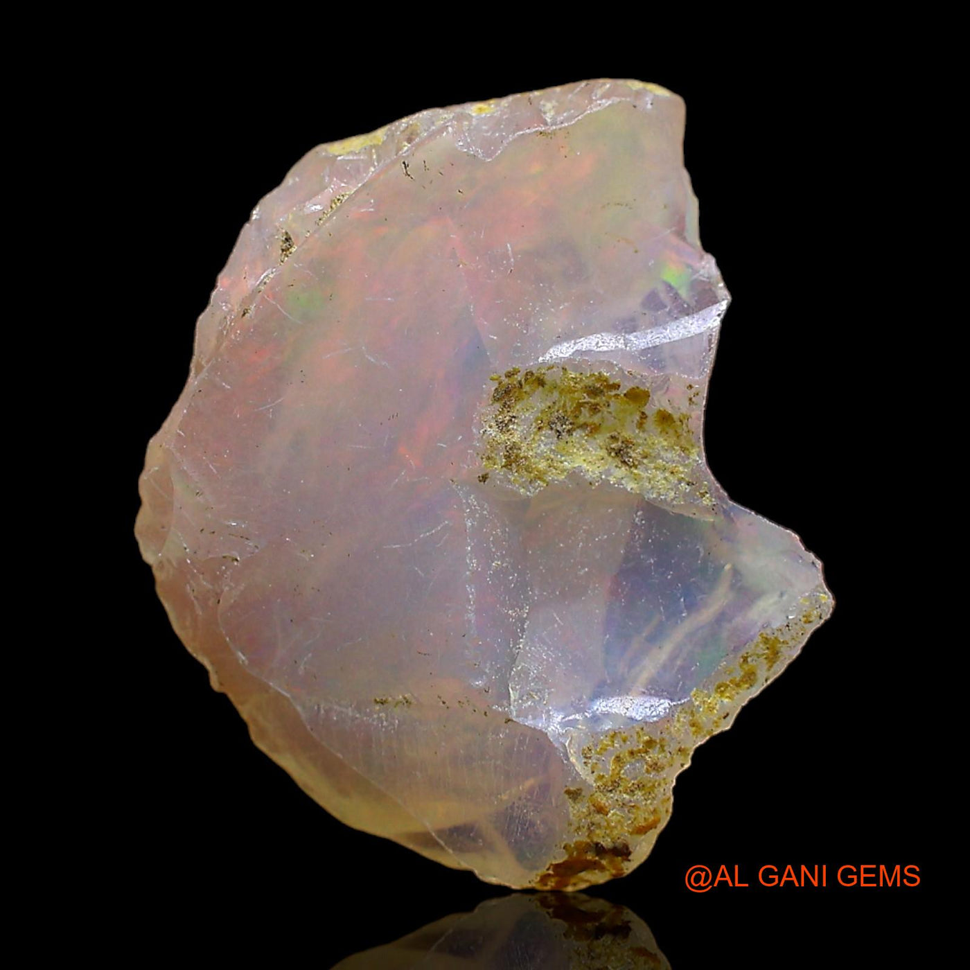 3.00 Cts Unheated Ethiopian Fire Opal Loose Gemstone Fancy Rough Natural 15x12x6 mm E-368