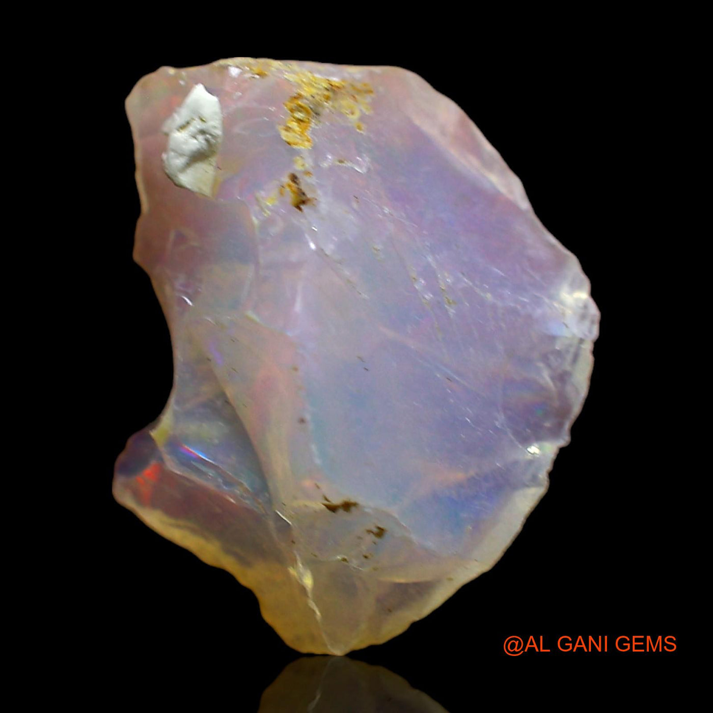 3.00 Cts Unheated Ethiopian Fire Opal Loose Gemstone Fancy Rough Natural 15x12x6 mm E-368