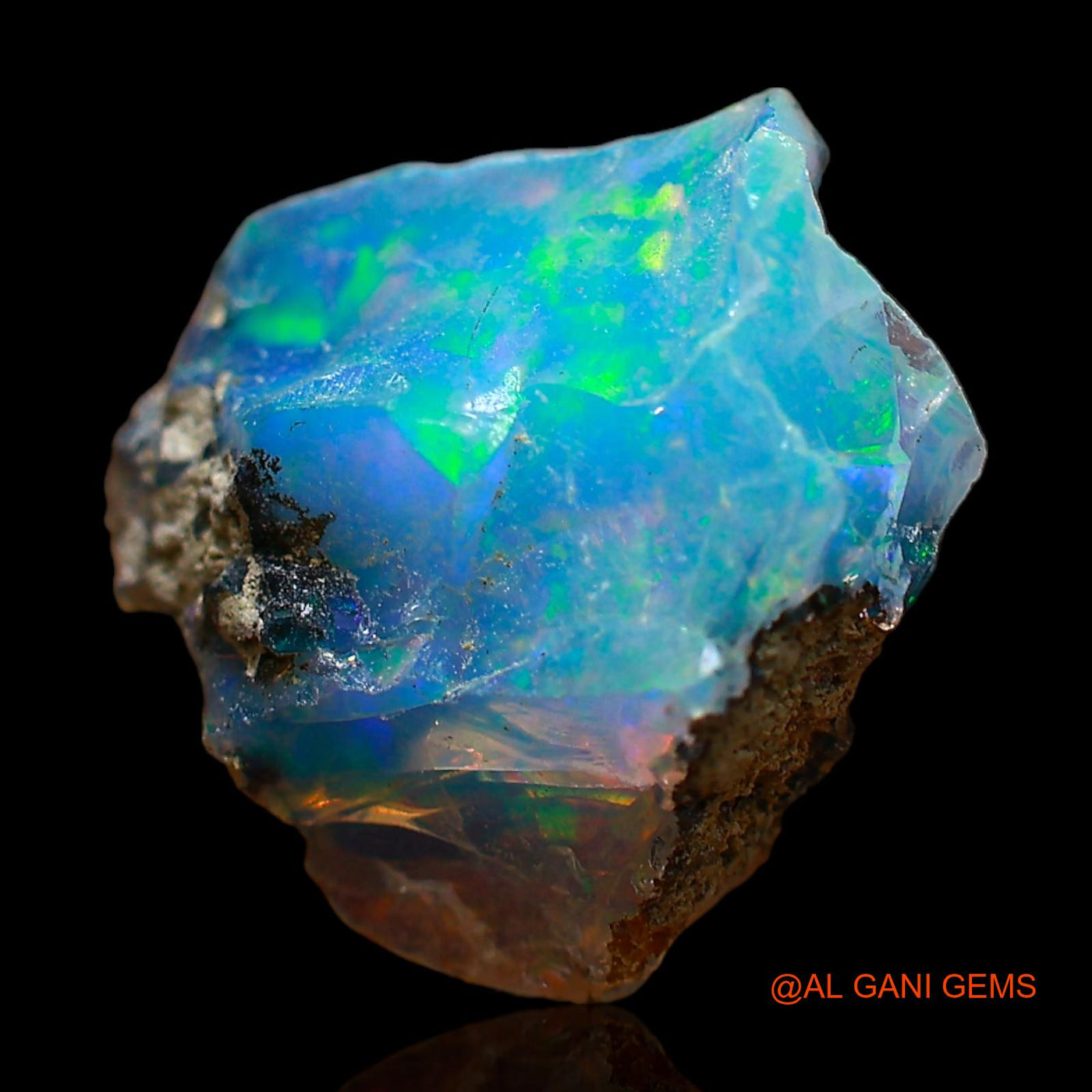 2.00 Cts Unheated Ethiopian Fire Opal Loose Gemstone Fancy Rough Natural 13x12x4 mm E-371