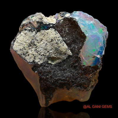 2.00 Cts Unheated Ethiopian Fire Opal Loose Gemstone Fancy Rough Natural 13x12x4 mm E-371