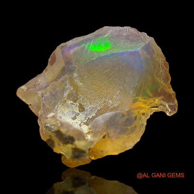 Natural Fire Opal Gemstone 2.00 Cts Loose Fancy Rough From Ethiopia 14x12x5 mm E-372