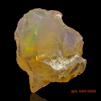 Natural Fire Opal Gemstone 2.00 Cts Loose Fancy Rough From Ethiopia 14x12x5 mm E-372