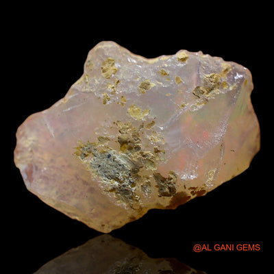 4.00 Cts Natural Ethiopian Fire Opal Loose Gemstone Fancy Rough 16x12x6 mm E-373