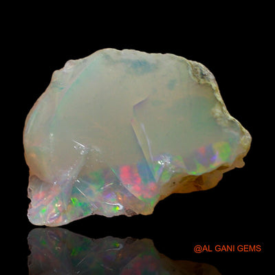 Natural Untreated Fire Opal Loose Gemstone Fancy Rough From Ethiopia 2.00 Cts 14x10x5 mm E-374