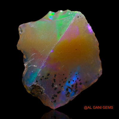 4.00 Cts Unheated Ethiopian Fire Opal Loose Gemstone Fancy Rough Natural 12x11x8 mm E-375
