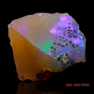 4.00 Cts Unheated Ethiopian Fire Opal Loose Gemstone Fancy Rough Natural 12x11x8 mm E-375