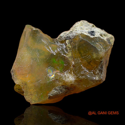 Natural Fire Opal Gemstone 4.00 Cts Loose Fancy Rough From Ethiopia 13x10x8 mm E-376
