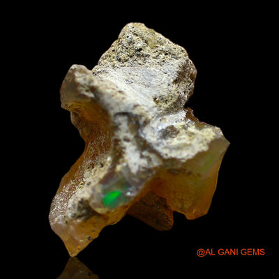 Natural Fire Opal Gemstone 4.00 Cts Loose Fancy Rough From Ethiopia 13x10x8 mm E-376