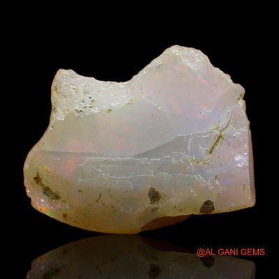 Natural Untreated Fire Opal Loose Gemstone Fancy Rough From Ethiopia 4.00 Cts 14x13x7 mm E-377