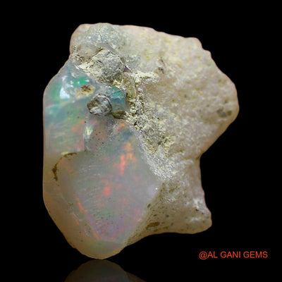 Natural Untreated Fire Opal Loose Gemstone Fancy Rough From Ethiopia 4.00 Cts 14x13x7 mm E-377