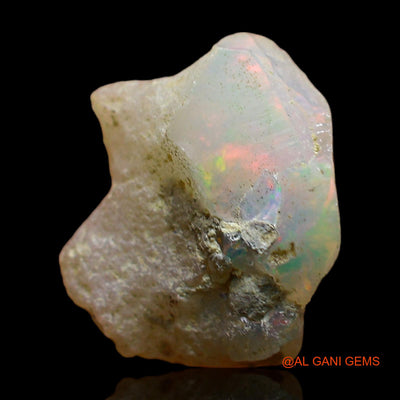 Natural Untreated Fire Opal Loose Gemstone Fancy Rough From Ethiopia 4.00 Cts 14x13x7 mm E-377