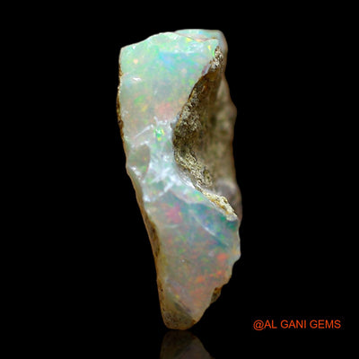 3.00 Cts Natural Ethiopian Fire Opal Loose Gemstone Fancy Rough 14x12x4 mm E-378