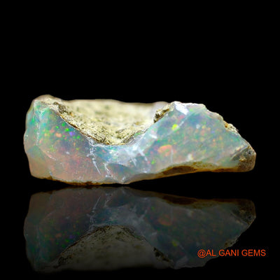 3.00 Cts Natural Ethiopian Fire Opal Loose Gemstone Fancy Rough 14x12x4 mm E-378