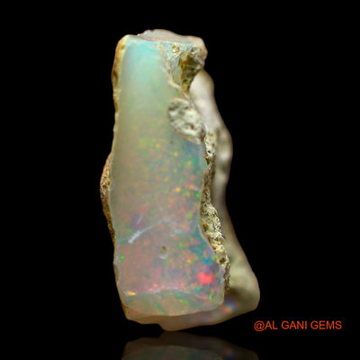 3.00 Cts Natural Ethiopian Fire Opal Loose Gemstone Fancy Rough 14x12x4 mm E-378