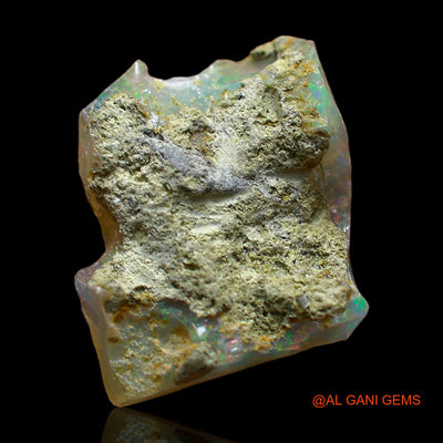 3.00 Cts Natural Ethiopian Fire Opal Loose Gemstone Fancy Rough 14x12x4 mm E-378
