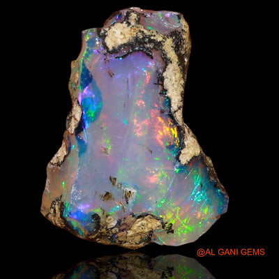 6.00 Cts Natural Ethiopian Fire Opal Loose Gemstone Fancy Rough 16x12x6 mm E-37