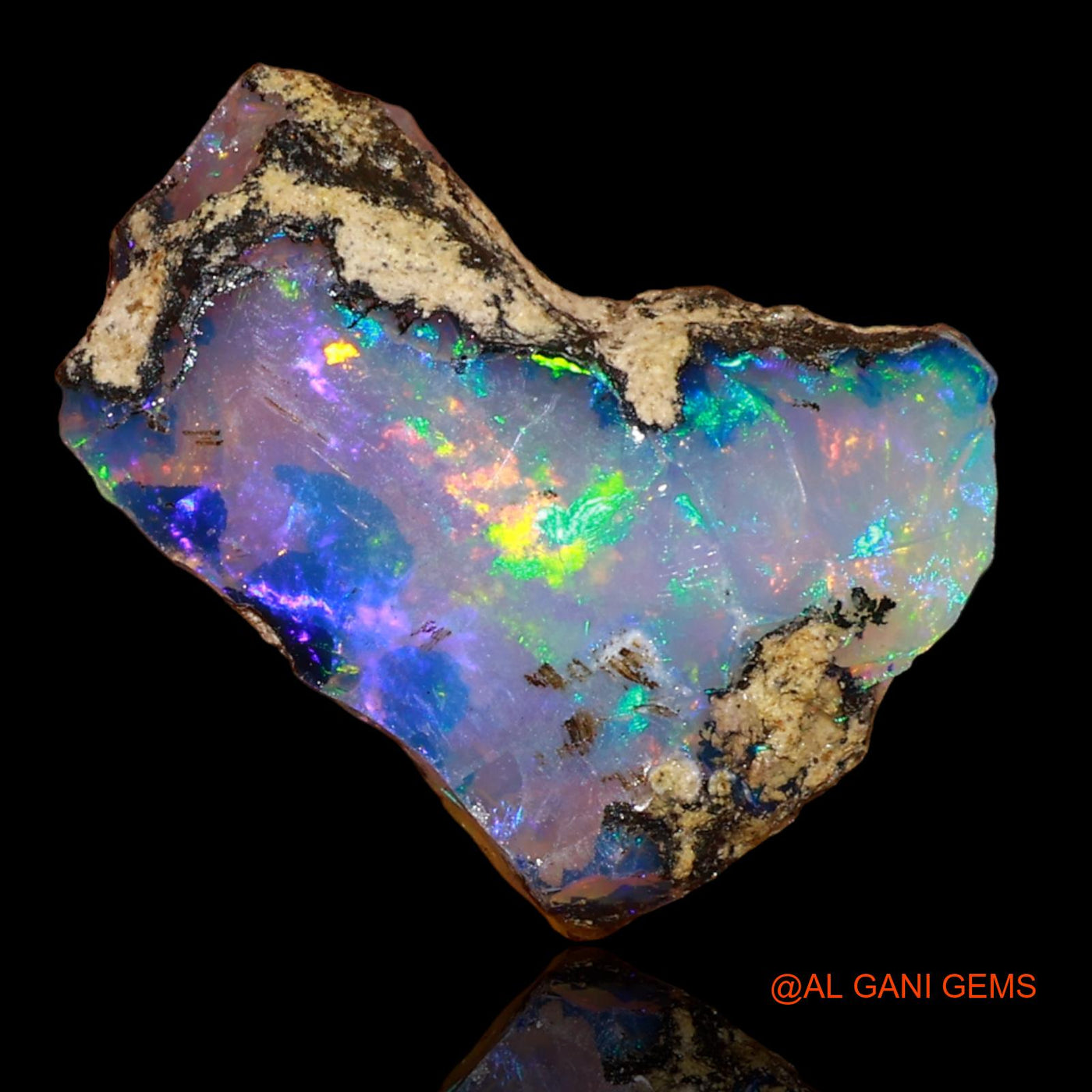 6.00 Cts Natural Ethiopian Fire Opal Loose Gemstone Fancy Rough 16x12x6 mm E-37