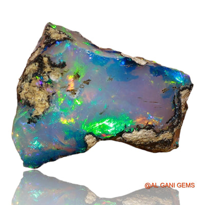 6.00 Cts Natural Ethiopian Fire Opal Loose Gemstone Fancy Rough 16x12x6 mm E-37