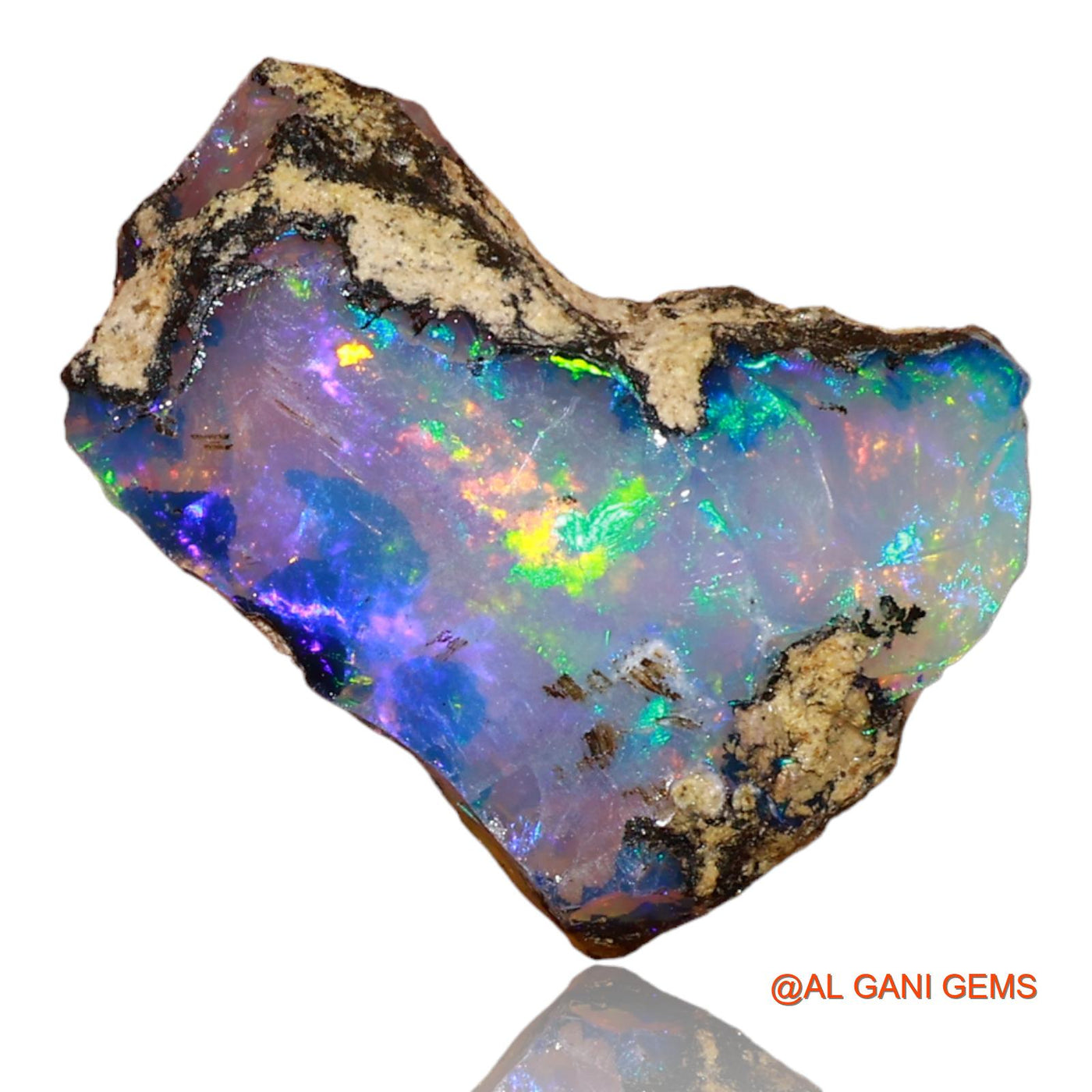 6.00 Cts Natural Ethiopian Fire Opal Loose Gemstone Fancy Rough 16x12x6 mm E-37