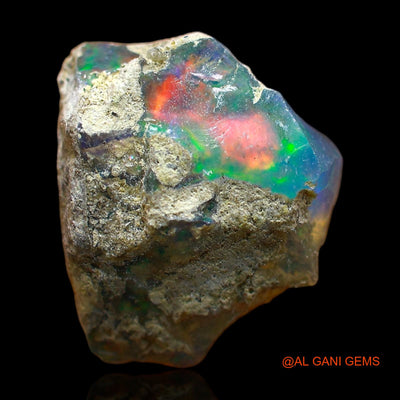 5.00 Cts Natural Ethiopian Fire Opal Loose Gemstone Fancy Rough 14x12x8 mm E-380
