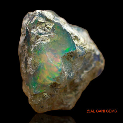 5.00 Cts Natural Ethiopian Fire Opal Loose Gemstone Fancy Rough 14x12x8 mm E-380