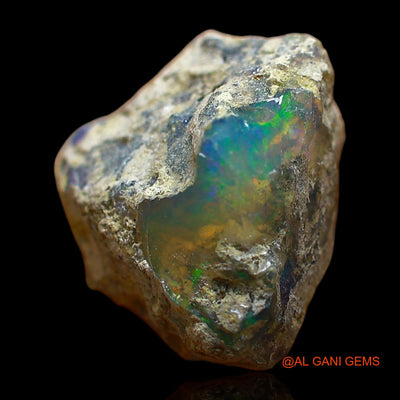 5.00 Cts Natural Ethiopian Fire Opal Loose Gemstone Fancy Rough 14x12x8 mm E-380
