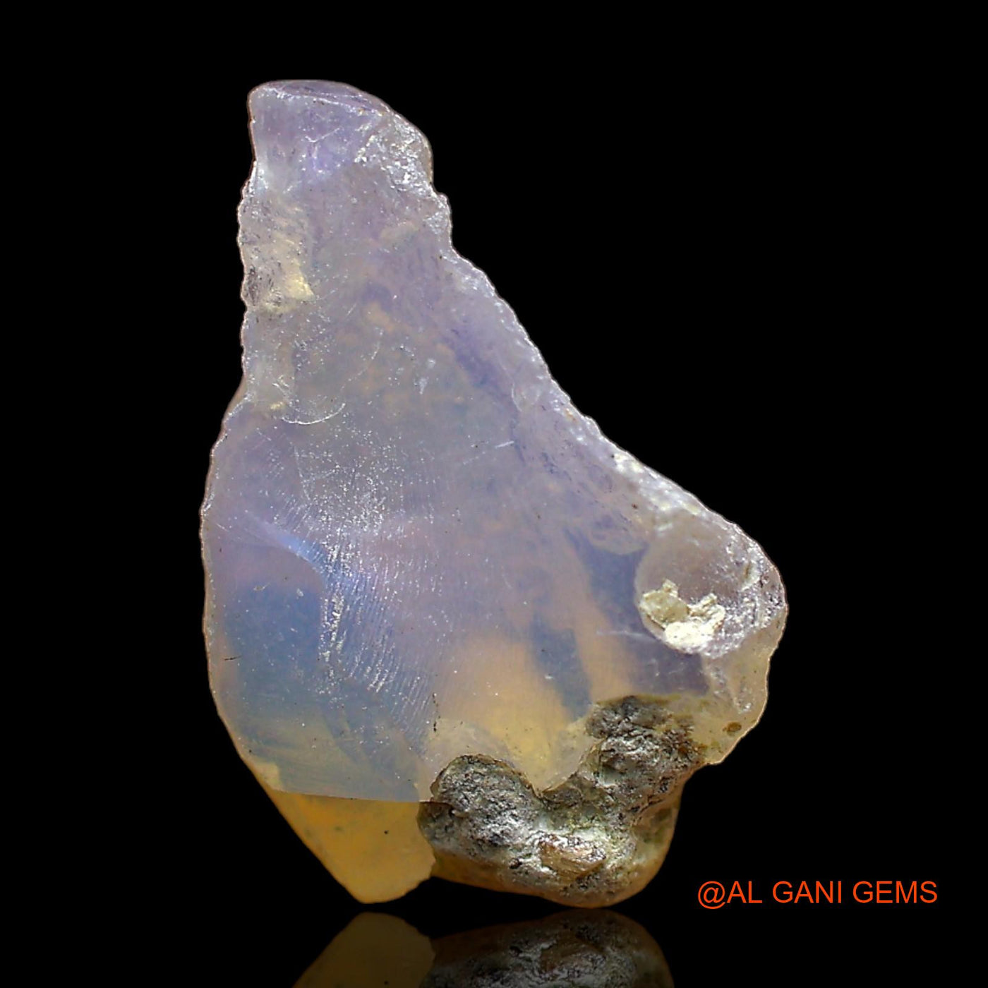 Natural Fire Opal Gemstone 3.00 Cts Loose Fancy Rough From Ethiopia 16x13x7 mm E-381