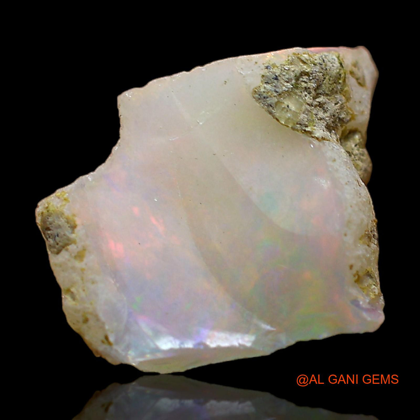 4.00 Cts Natural Ethiopian Fire Opal Loose Gemstone Fancy Rough 16x13x7 mm E-382