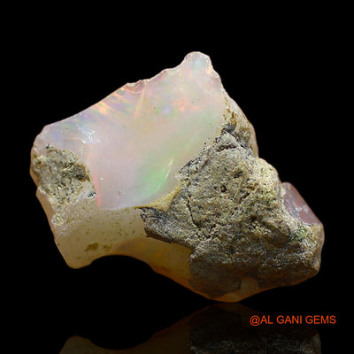 4.00 Cts Natural Ethiopian Fire Opal Loose Gemstone Fancy Rough 16x13x7 mm E-382