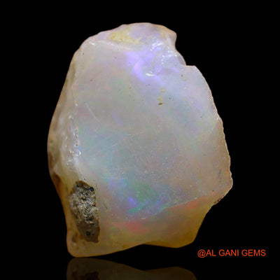 Natural Fire Opal Gemstone 5.00 Cts Loose Fancy Rough From Ethiopia 13x12x8 mm E-383
