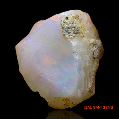 Natural Fire Opal Gemstone 5.00 Cts Loose Fancy Rough From Ethiopia 13x12x8 mm E-383