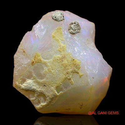 Natural Fire Opal Gemstone 5.00 Cts Loose Fancy Rough From Ethiopia 13x12x8 mm E-383